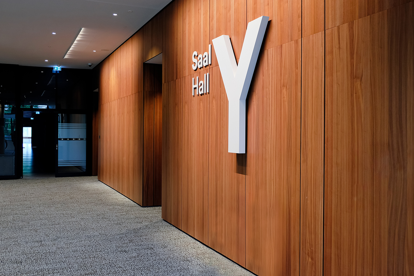 Hall identification sign