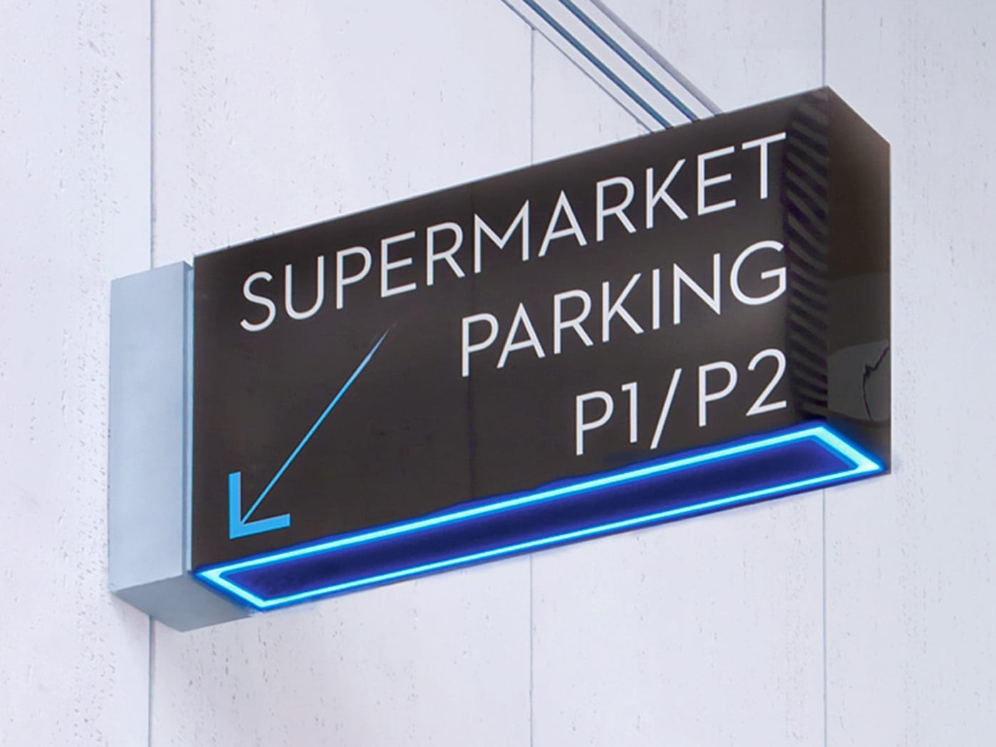 Directional sign (flag sign)