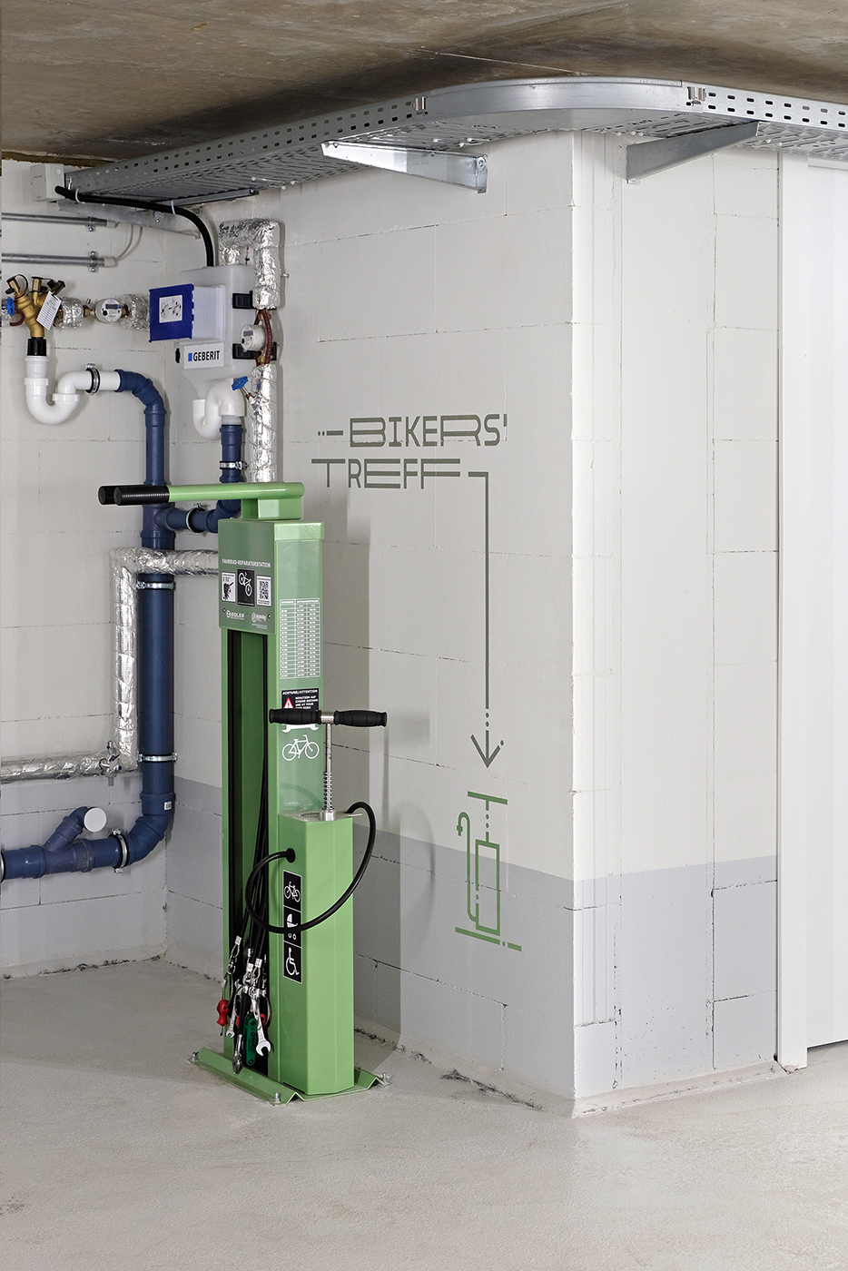 Bike repair stand sign