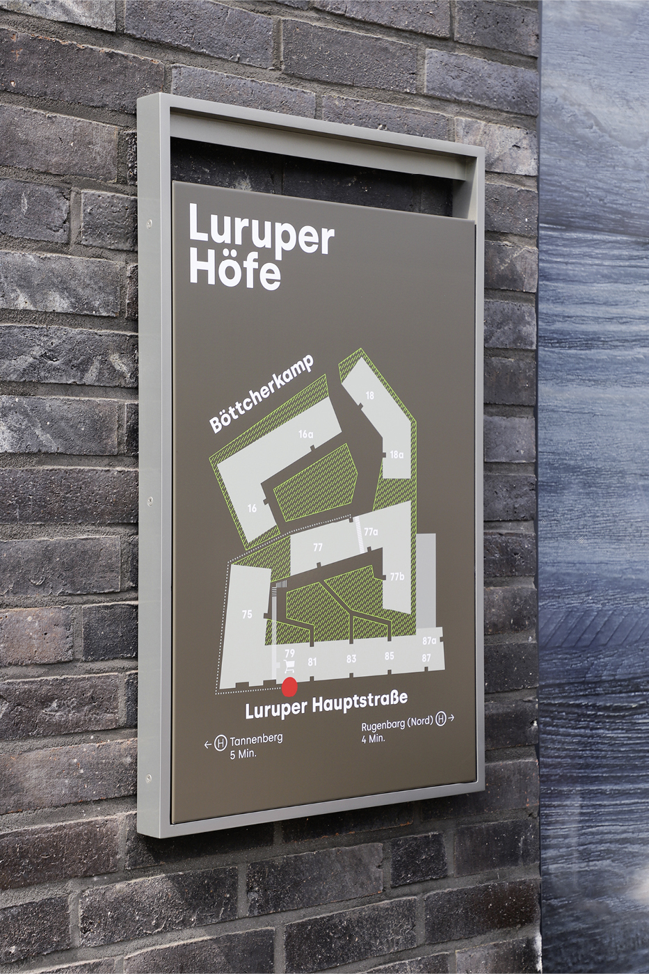 Residence map wall sign