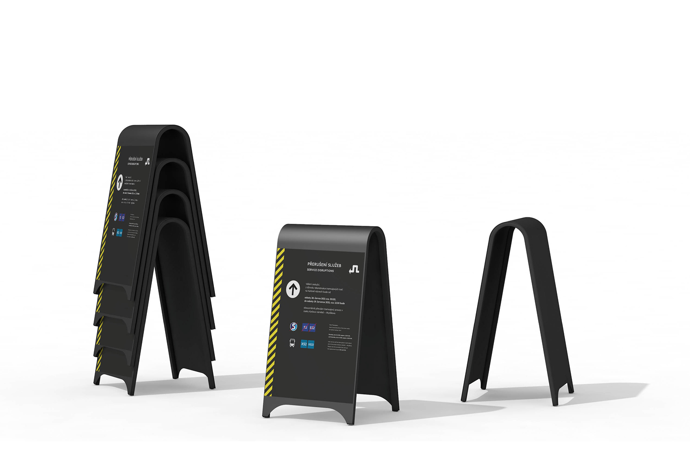 Free standing information stand