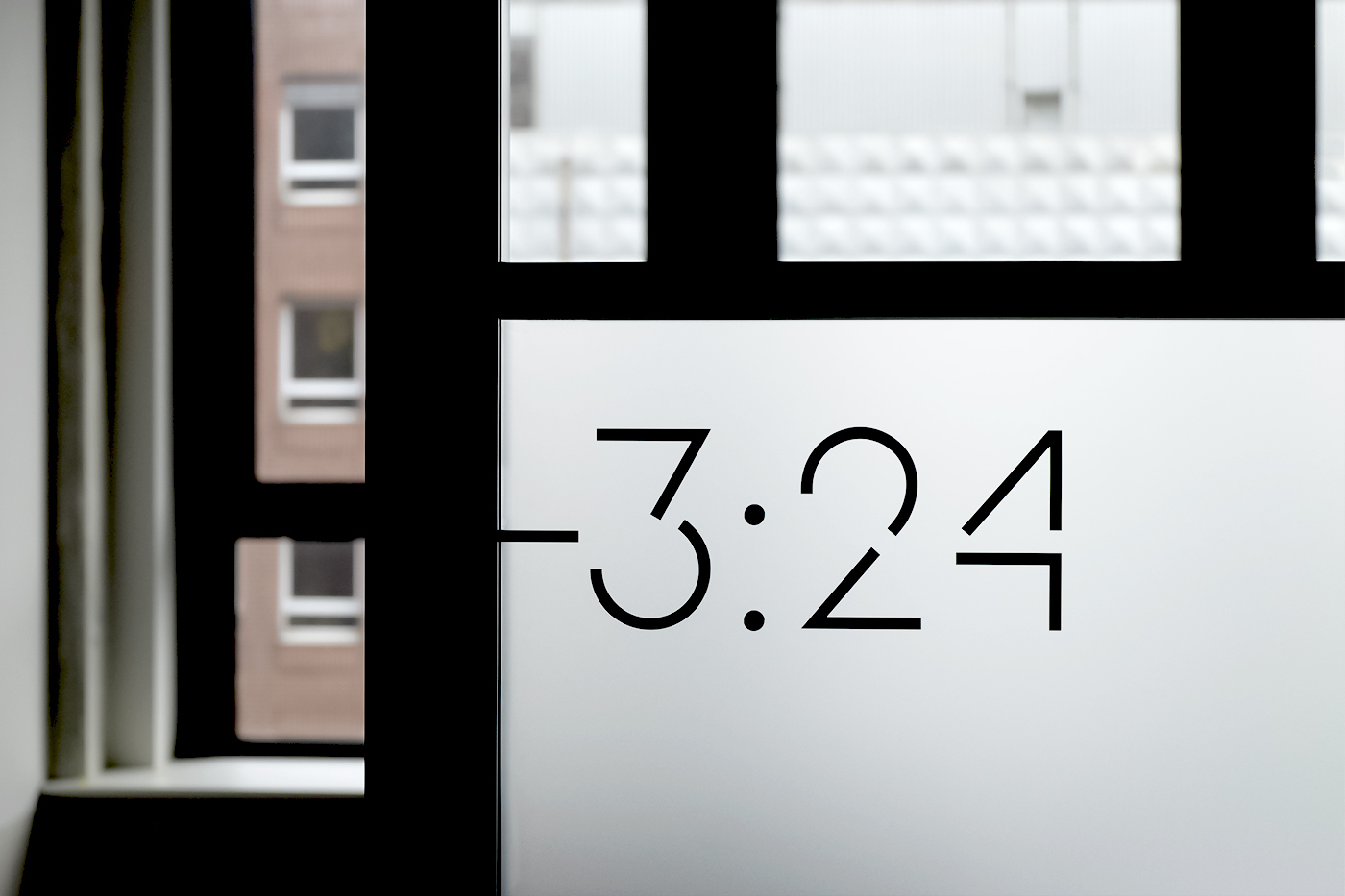 Room identification sign