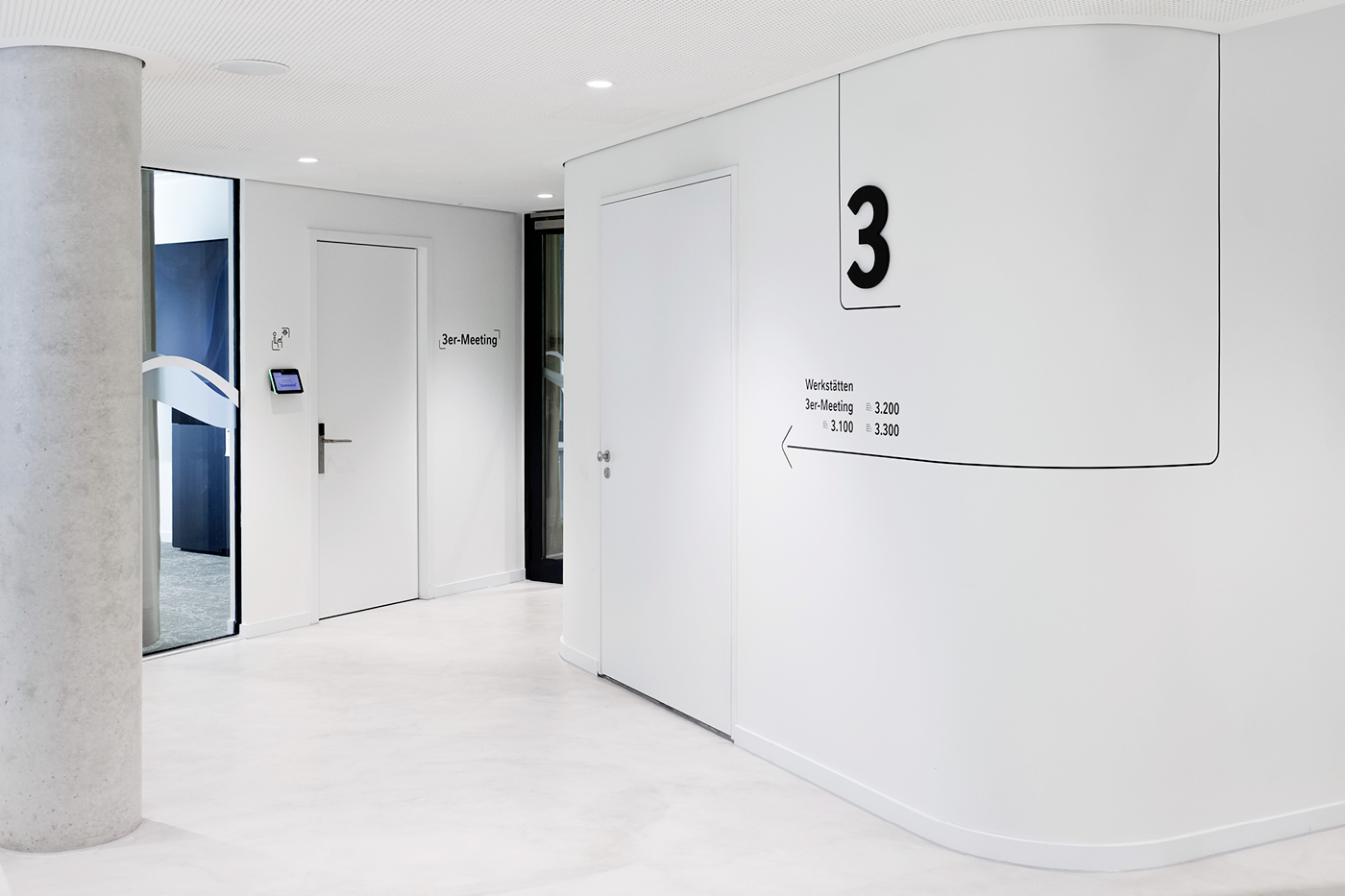 Directional and level identification signs