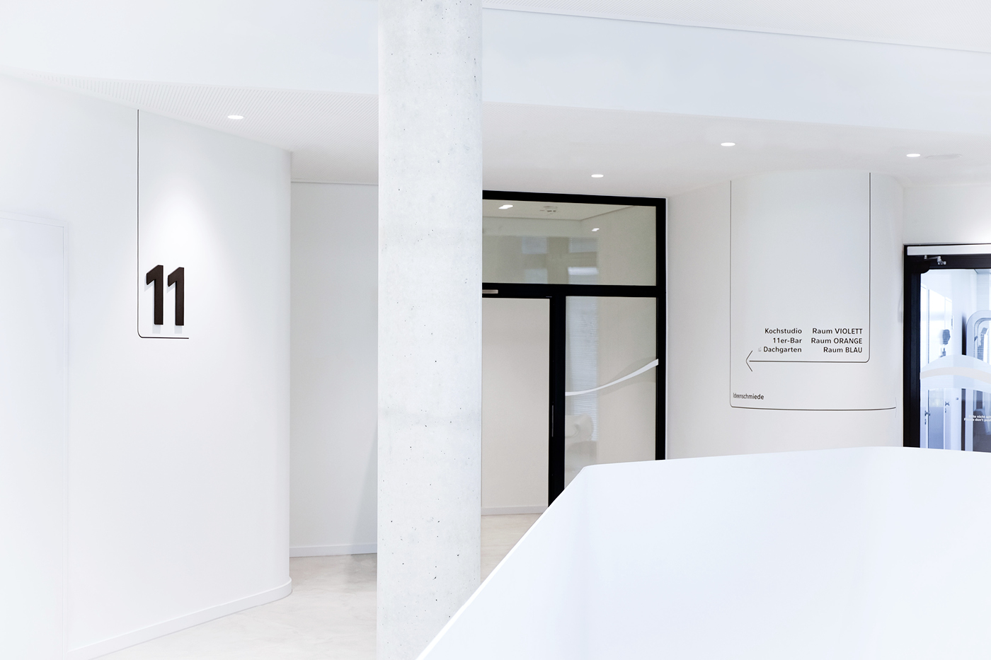 Directional and level identification signs