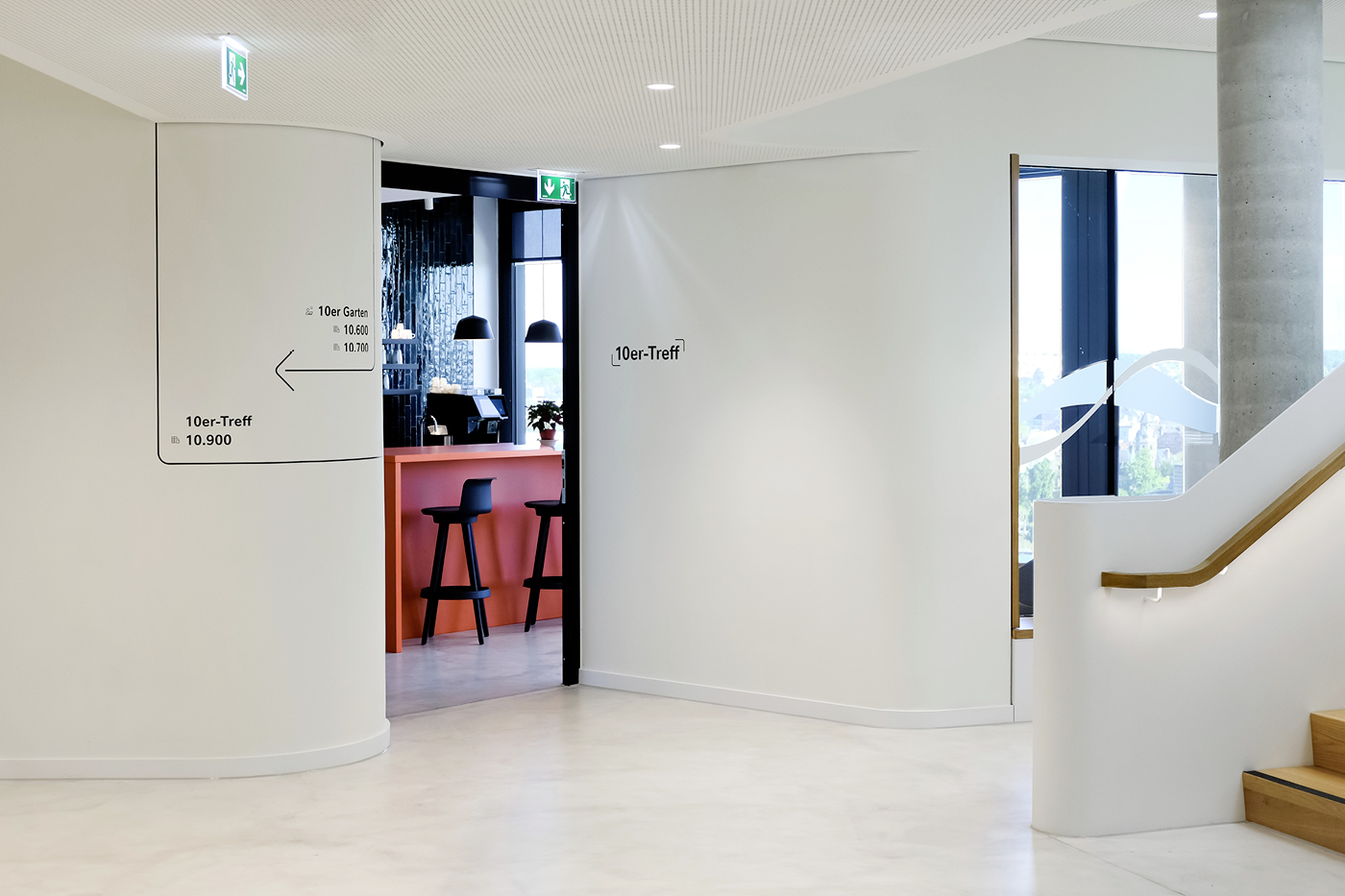 Directional and room identification signs